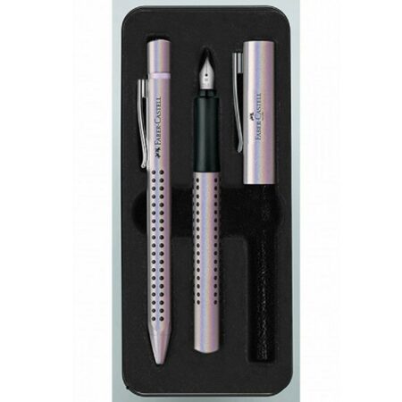 FABER CASTELL ΣΕΤ ΔΩΡΟΥ ΠΕΝΑ + ΣΤΥΛΟ GRIP EDITION GLAM PEARL OF201533