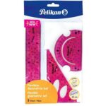 4012700700919 PELIKAN ΣΕΤ ΓΕΩΜΕΤΡΙΚΑ ΟΡΓΑΝΑ GEOS3F FLEXIBLE 3 ΤΕΜΑΧΙΑ ΜΕ ΧΑΡΑΚΑ 20εκ. 700917