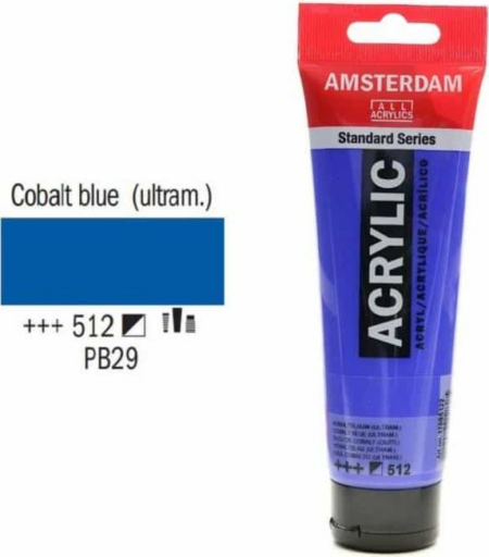 AMSTERDAM TALENS ΑΚΡΥΛΙΚΟ ΧΡΩΜΑ COBALT BLUE 120ml Νο 512