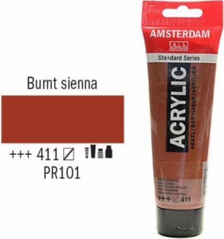 AMSTERDAM TALENS ΑΚΡΥΛΙΚΟ ΧΡΩΜΑ ΚΑΦΕ 120 ml Νο 411
