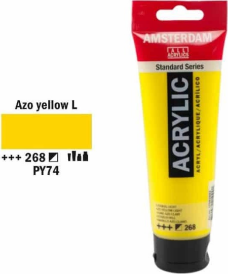 AMSTERDAM TALENS ΑΚΡΥΛΙΚΟ ΧΡΩΜΑ ΚΙΤΡΙΝΟ 120ml No 268