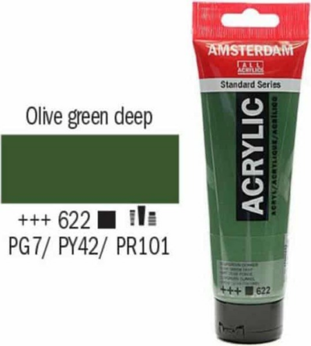 AMSTERDAM TALENS ΑΚΡΥΛΙΚΟ ΧΡΩΜΑ OLIVE GREEN DEEP 120ml Νο 622