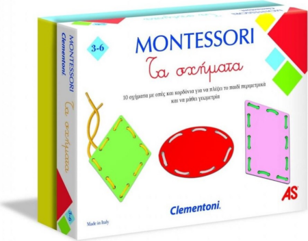 AS Clementoni Montessori - Σχήματα & Κορδόνια (1024-63223)