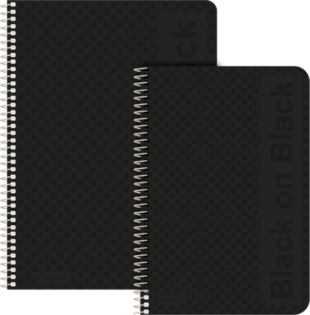 BLACK ON BLACK ΤΕΤΡΑΔΙΟ ΣΠΙΡΑΛ A4 4 ΘΕΜΑΤΩΝ 120ΦΥΛΛΩΝ ΡΙΓΕ 00124