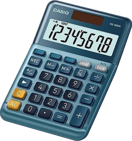 CASIO ΑΡΙΘ/ΝΗ 8Ψ ΜΠΑΤ./ΗΛ. 14.5x10.3cm MS-88EM