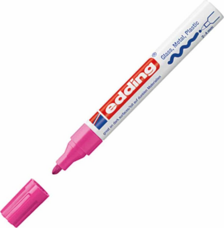 EDDING 750 ΜΑΡΚΑΔΟΡΟΣ ΑΝΕΞΙΤΗΛΟΣ PAINT MARKER ΡΟΖ 2mm Updated