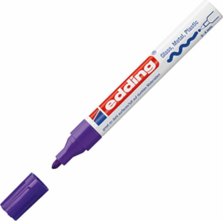 EDDING 750 ΜΑΡΚΑΔΟΡΟΣ ΑΝΕΞΙΤΗΛΟΣ PAINT MARKER ΒΙΟΛΕ 2mm