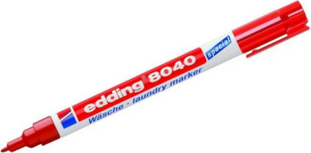 EDDING 8040 ΜΑΡΚΑΔΟΡΟΣ ΑΝΕΞΗΤΗΛΟΣ ΚΟΚΚΙΝΟΣ ΥΦΑΣΜΑΤΩΣ 1mm
