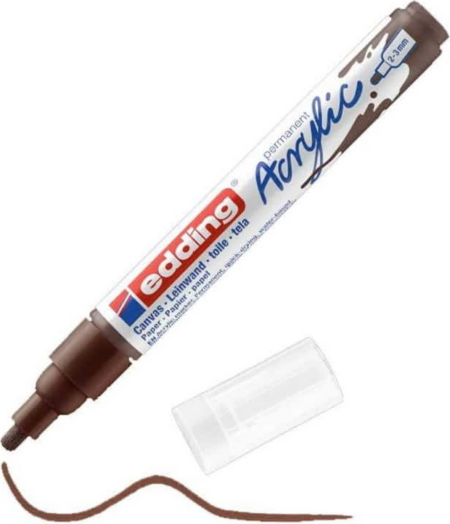 EDDING ΑΚΡΥΛΙΚΟΣ ΜΑΡΚΑΔΟΡΟΣ 2-3mm CHOCOLATE BROWN 01.5100/907