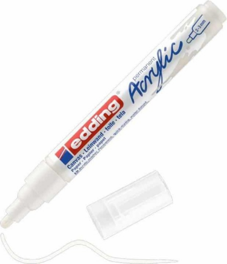 EDDING ΑΚΡΥΛΙΚΟΣ ΜΑΡΚΑΔΟΡΟΣ 2-3mm TRAFFIC WHITE 01.5100/922