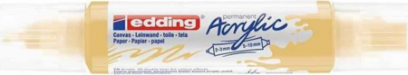 EDDING ΑΚΡΥΛΙΚΟΣ ΜΑΡΚΑΔΟΡΟΣ ΔΙΠΛΟΣ 2-3/5-10mm PASTEL YELLOW 01.5400/915