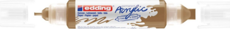 EDDING ΑΚΡΥΛΙΚΟΣ ΜΑΡΚΑΔΟΡΟΣ ΔΙΠΛΟΣ  2-3/5-10mm RICH GOLD 01.5400/924