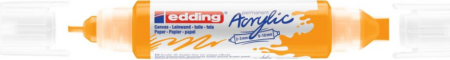 EDDING ΑΚΡΥΛΙΚΟΣ ΜΑΡΚΑΔΟΡΟΣ ΔΙΠΛΟΣ  2-3/5-10mm SUNNY YELLOW 01.5400/906