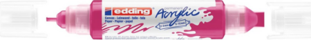 EDDING ΑΚΡΥΛΙΚΟΣ ΜΑΡΚΑΔΟΡΟΣ ΔΙΠΛΟΣ 2-3/5-10mm TELEMAGENTA 01.5400/909