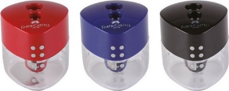 FABER CASTELL ΞΥΣΤΡΑ ΔΙΠΛΗ ΚΟΚΚΙΝΗ ΜΠΛΕ ΜΑΥΡΗ