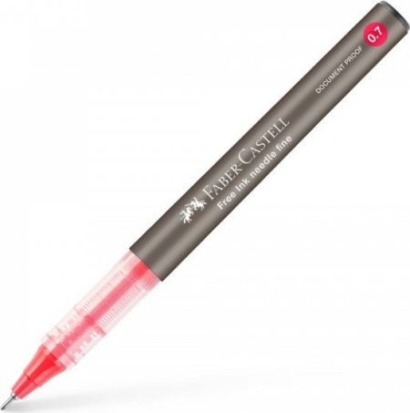FABER CASTELL ΣΤΥΛΟ FREE INK ΒΕΛΟΝΑ 0.7mm ΚΟΚΚΙΝΟ OF348221