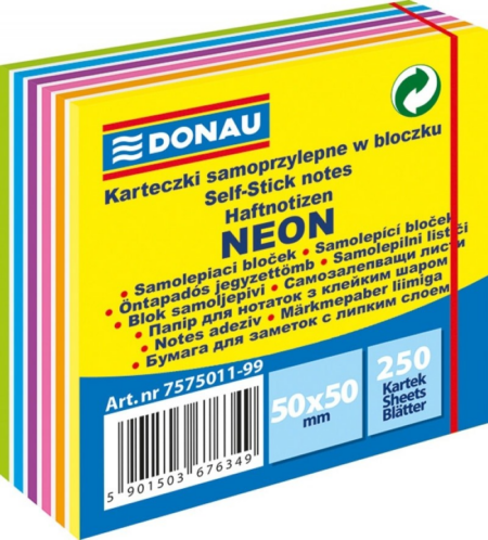 ΚΥΒΟΣ DONAU NOTE ΕΤΙΚΕΤΕΣ NEON 50Χ50 250Φ ΚΙΤΡΙΝΟ ΠΟΛΩΝΙΑ 01.06.019