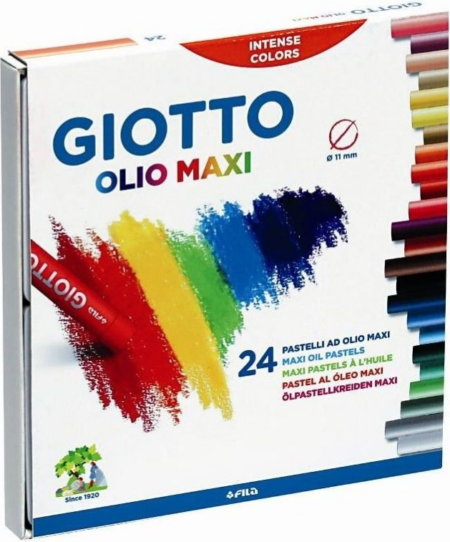 ΛΑΔΟΠΑΣΤΕΛ GIOTTO 7cm OLIO MAXI 24 ΧΡΩΜΑΤΑ (293100)