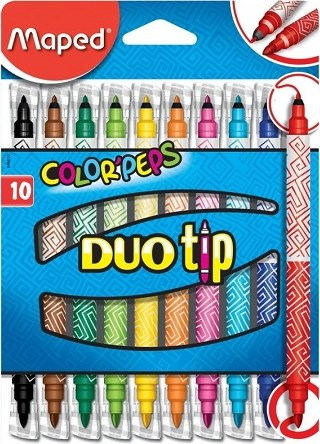 ΜΑΡΚΑΔΟΡΟΙ COLOR PEP'S 10τεμ. ΔΙΠΛΗ ΜΥΤΗ 849010