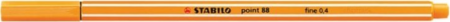 ΜΑΡΚΑΔΟΡΟΣ  STABILO POINT 88/54 FINE  ΠΟΡΤΟΚΑΛΙ