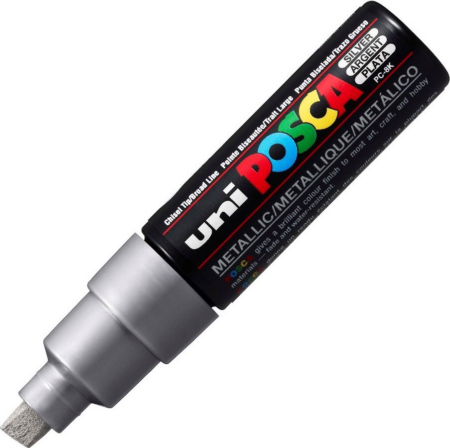 ΜΑΡΚΑΔΟΡΟΣ UNI POSCA PC-8K ΧΟΝΤΡΟΣ ΑΣΗΜΙ