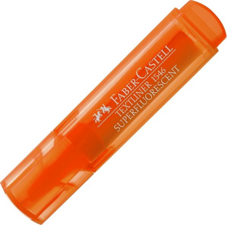 ΜΑΡΚΑΔΟΡΟΣ ΥΠΟΓΡΑΜΜΙΣΕΩΣ FABER CASTELL 1546 ΠΟΡΤΟΚΑΛΙ