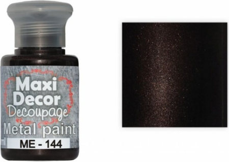MAXI DECOR ΜΕΤΑΛΛΙΚΟ ΧΡΩΜΑ Νο 144 ΜΑΟΝΙ ΣΚΟΥΡΟ