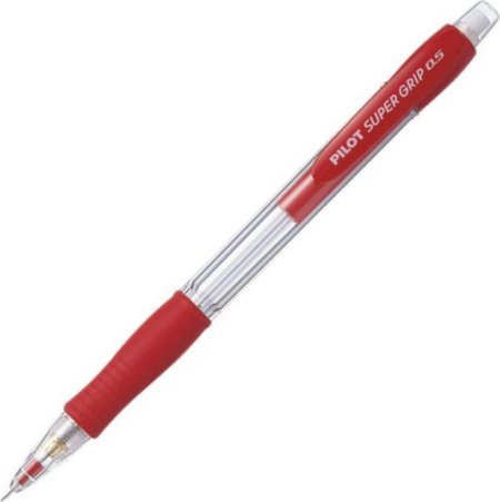 ΜΗΧΑΝΙΚΟ ΜΟΛΥΒΙ PILOT SUPER GRIP 0.5 ΚΟΚΚΙΝΟ H-185-SL-R