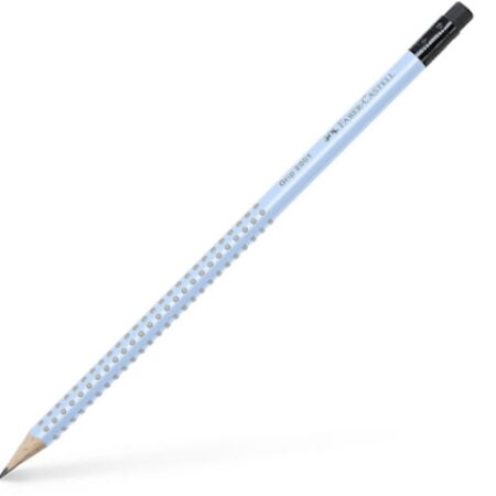 FABER CASTELL ΜΟΛΥΒΙ GRIP SKY BLUE B ME ΓΟΜΑ