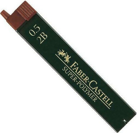 ΜΥΤΕΣ ΓΙΑ ΜΗΧΑΝΙΚΟ ΜΟΛΥΒΙ FABER CASTELL 0,5mm 2B