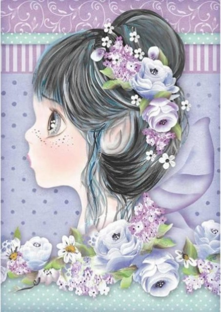 ΡΙΖΟΧΑΡΤΟ DECOUPAGE A4 FATINA LILLA 4411