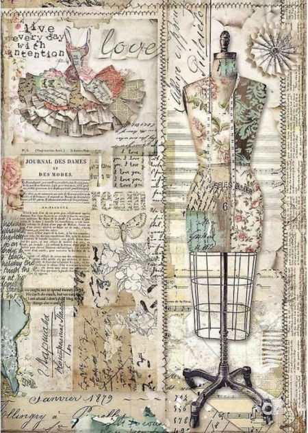 ΡΙΖΟΧΑΡΤΟ DECOUPAGE A4 MANNEQUIN 4442