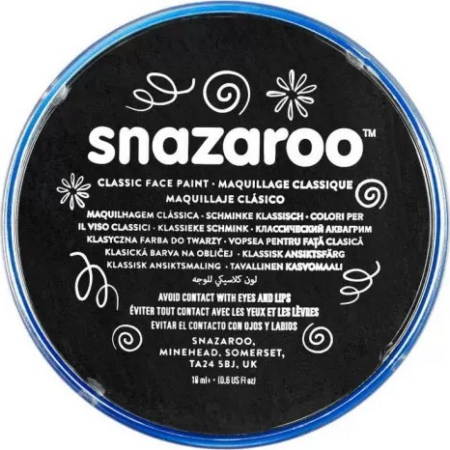 SNAZAROO ΚΡΕΜΑ FACE PAINTING 18ml CLASSIC BLACK L1118111