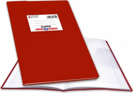 ΤΕΤΡΑΔΙΟ SUPER ΕΞΗΓΗΣΗ P.P.17Χ25 50Φ ΡΙΓΕ ΚΟΚΚΙΝΟ SKAG 217521