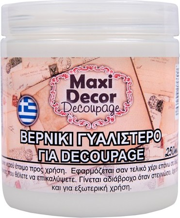 ΒΕΡΝΙΚΙ ΓΥΑΛΙΣΤΕΡΟ MAXI DECOR 250ml