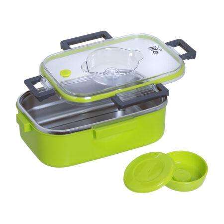 Eco life ΘΕΡΜΟΣ ΦΑΓΗΤΟΔΟΧΕΙΟ ΟΡΘΟΓΩΝΙΟ 850ml ΠΡΑΣΙΝΟ1