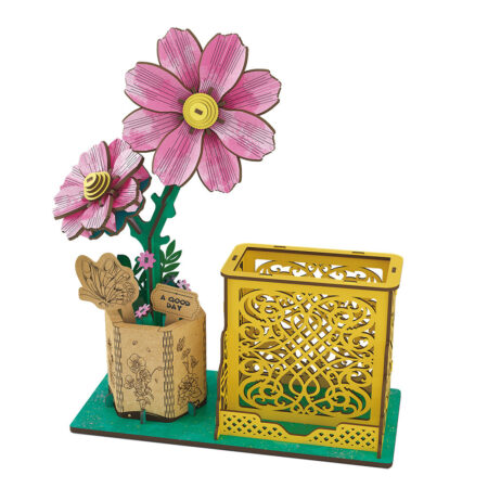 Wudorld ΞΥΛΙΝΗ ΚΑΤΑΣΚΕΥΗ artistic plant desk tidy galsang