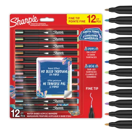 SHARPIE ΣΕΤ 12 ΜΑΡΚΑΔΟΡΟΙ CREATIVE AC.M FINE EARTH TON.BL12 1704.7012.01