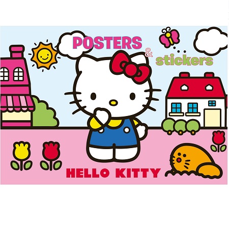 ΒΙΒΛΙΟ ΖΩΓΡΑΦΙΚΗΣ ΜΕ ΑΥΤΟΚΟΛΛΗΤΑ ΜΕΓΑΛΟ HELLO KITTY