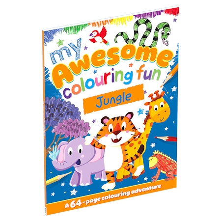 ΒΙΒΛΙΟ ΖΩΓΡΑΦΙΚΗΣ AWESOME COLOURING FUN JUNGLE MEG-17