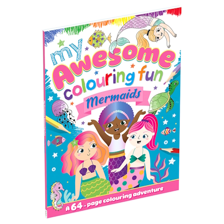ΒΙΒΛΙΟ ΖΩΓΡΑΦΙΚΗΣ AWESOME COLOURING FUN MERMAIDS MEG-18