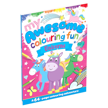 ΒΙΒΛΙΟ ΖΩΓΡΑΦΙΚΗΣ AWESOME COLOURING FUN UNICORNS MEG-19
