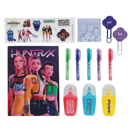 K-POP DEMON HUNTERS STATIONERY SET PVC WALLET KD710998