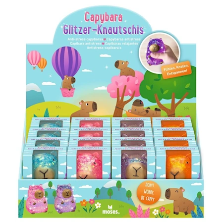 MOSES ΠΑΙΧΝΙΔΙ ΑΝΤΙΣΤΡΕΣ SQUISHY CAPYBARA ΔΙΑΦΟΡΑ ΧΡΩΜΑΤΑ