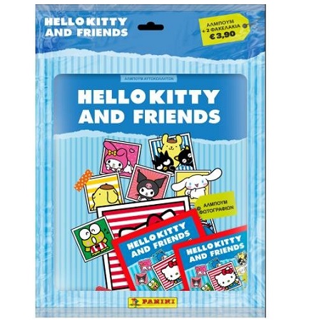 PANINI - HELLO KITTY AND FRIENDS 2026 ΑΥΤΟΚΟΛΛΗΤΑ STARTER PACK - ΑΛΜΠΟΥΜ + 2 ΦΑΚΕΛΑΚΙΑ