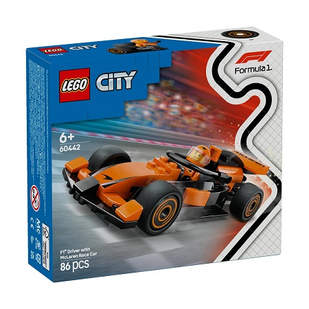 LEGO CITY F1 DRIVER WITH MCLAREN RACE CAR
