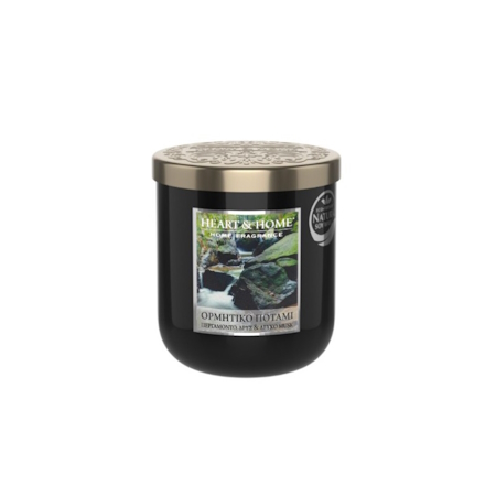 HEART&HOME ΚΕΡΙ ΟΡΜΗΤΙΚΟ ΠΟΤΑΜΙ ΞΥΛΟ ΚΕΔΡΟΥ & ΛΕΥΚΟ MUSK 110g 276960332